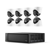N3618D 4K 16CH PoE Turret Security Camera System with 24/7 Continuous Recording(Not Included HDD)