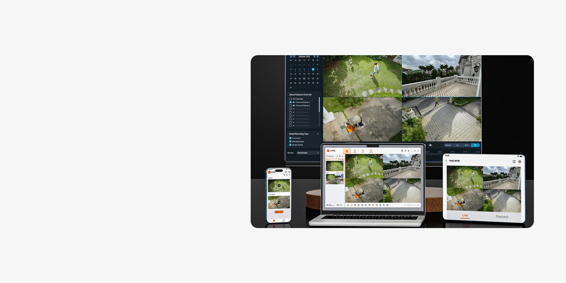 Multi-Zone View on One Screen