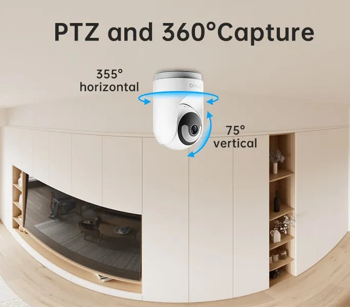 The Ultimate 5MP 360° PTZ Indoor Security Camera for Smarter Home Protection
