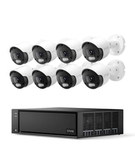 4K 16CH PoE Bullet Security Camera System with Color Night Vision
