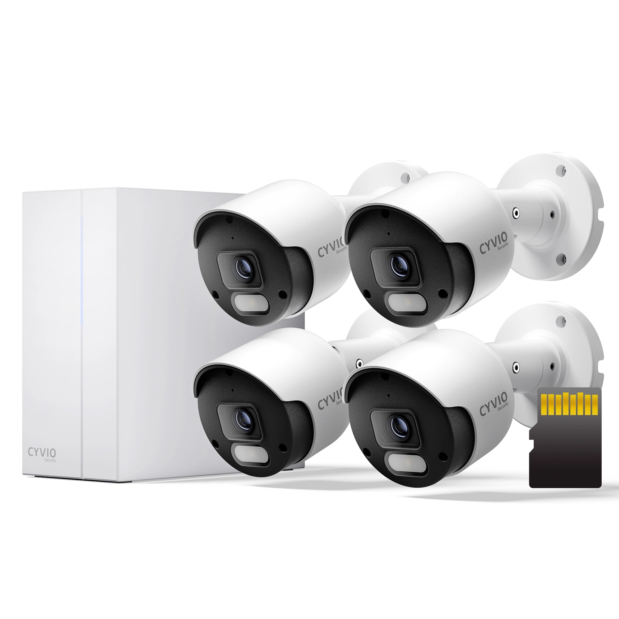CYVIO 4K 8CH Color Night Vision PoE Camera System with 64GB microSD Card - N2834 Lite