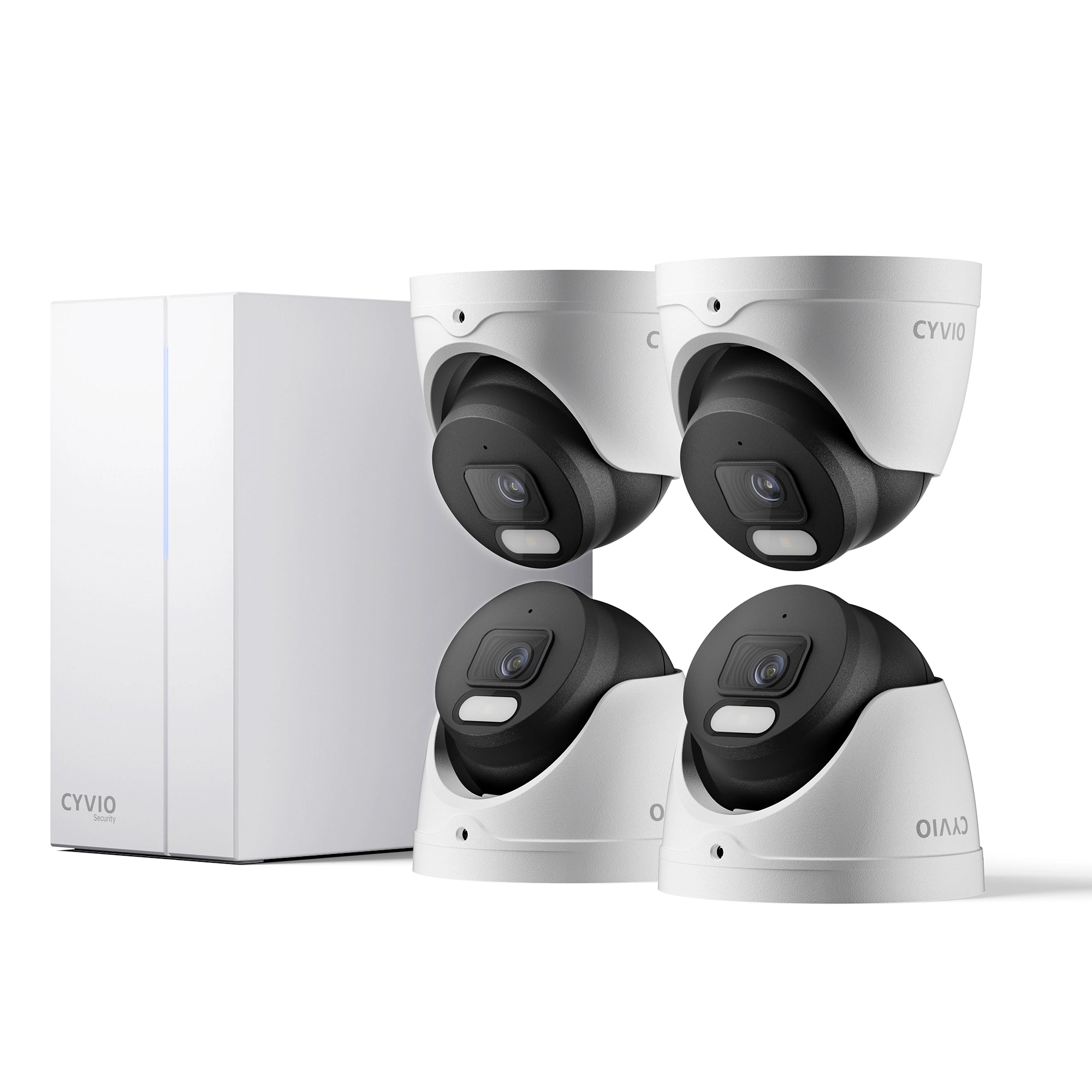 N2834D 4K Ultra HD Color Night Vision PoE Video Surveillance Kit– 8CH 4 Turret Cameras with 2TB HDD