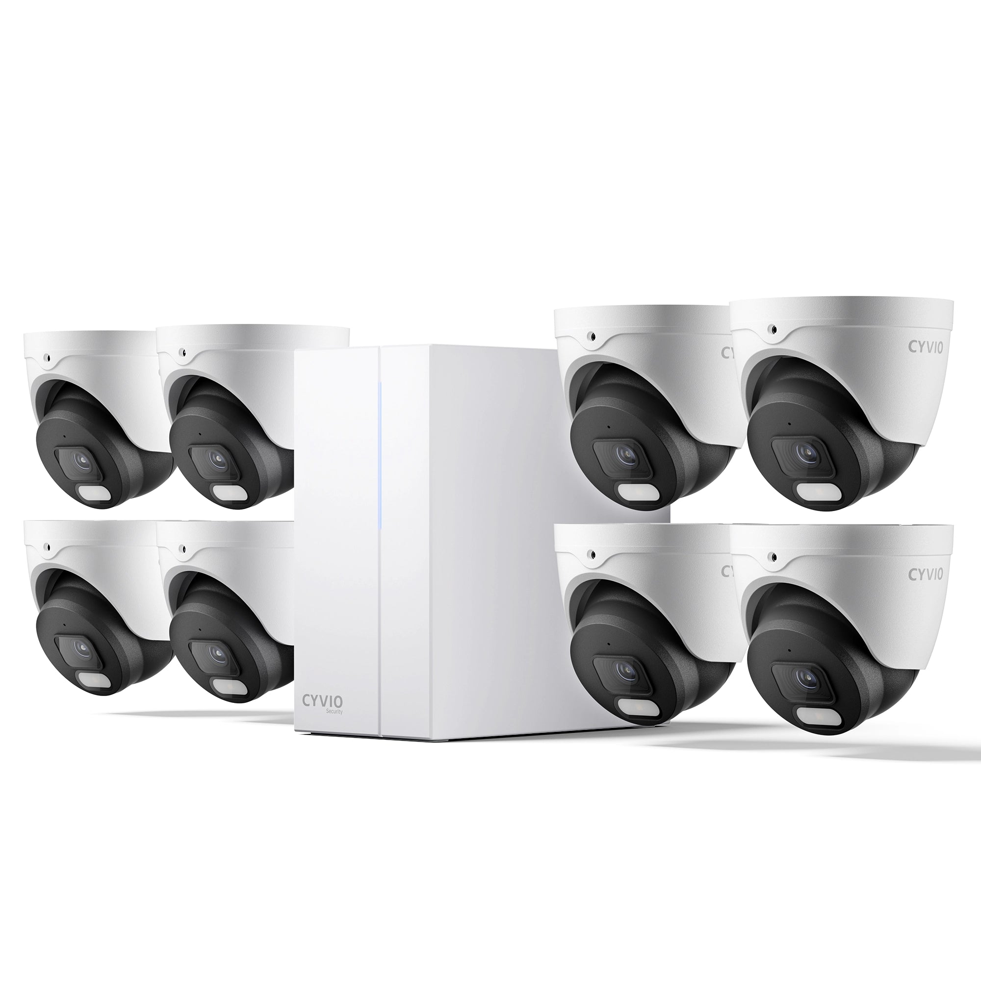 N2838D 4K Ultra HD PoE Video Surveillance Kit Color Night Vision – 8CH 8 Turret Cameras with 2TB HDD