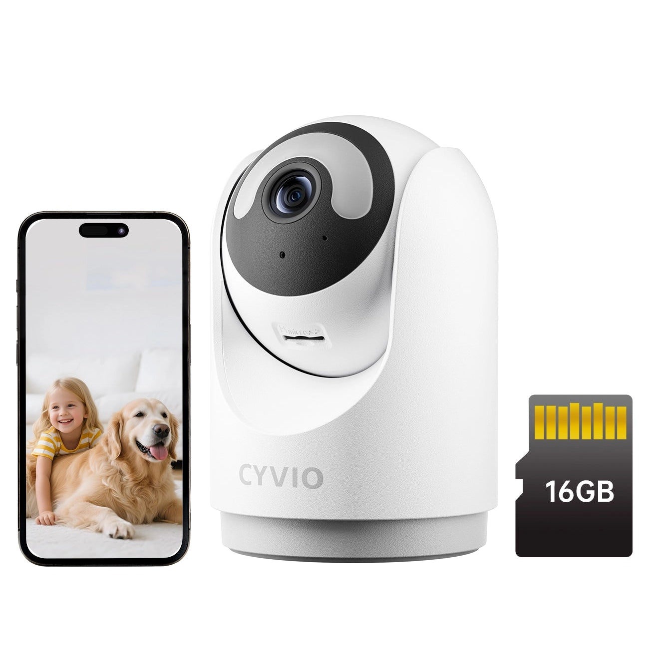 C2 5MP 360°  PTZ Wi-Fi Indoor Security  Camera with Human Tracking