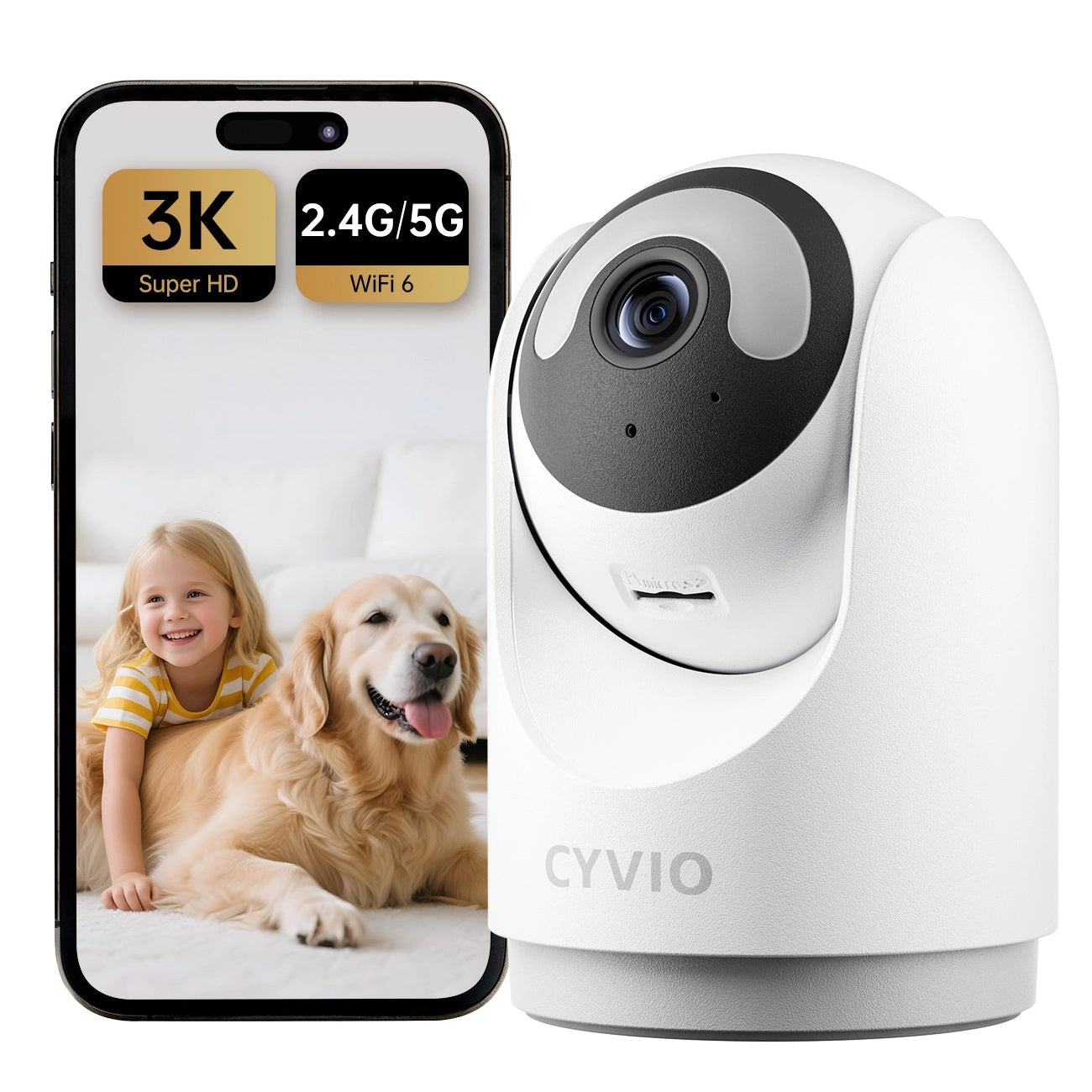 C2 5MP 360°  PTZ Wi-Fi Indoor Security  Camera with Human Tracking