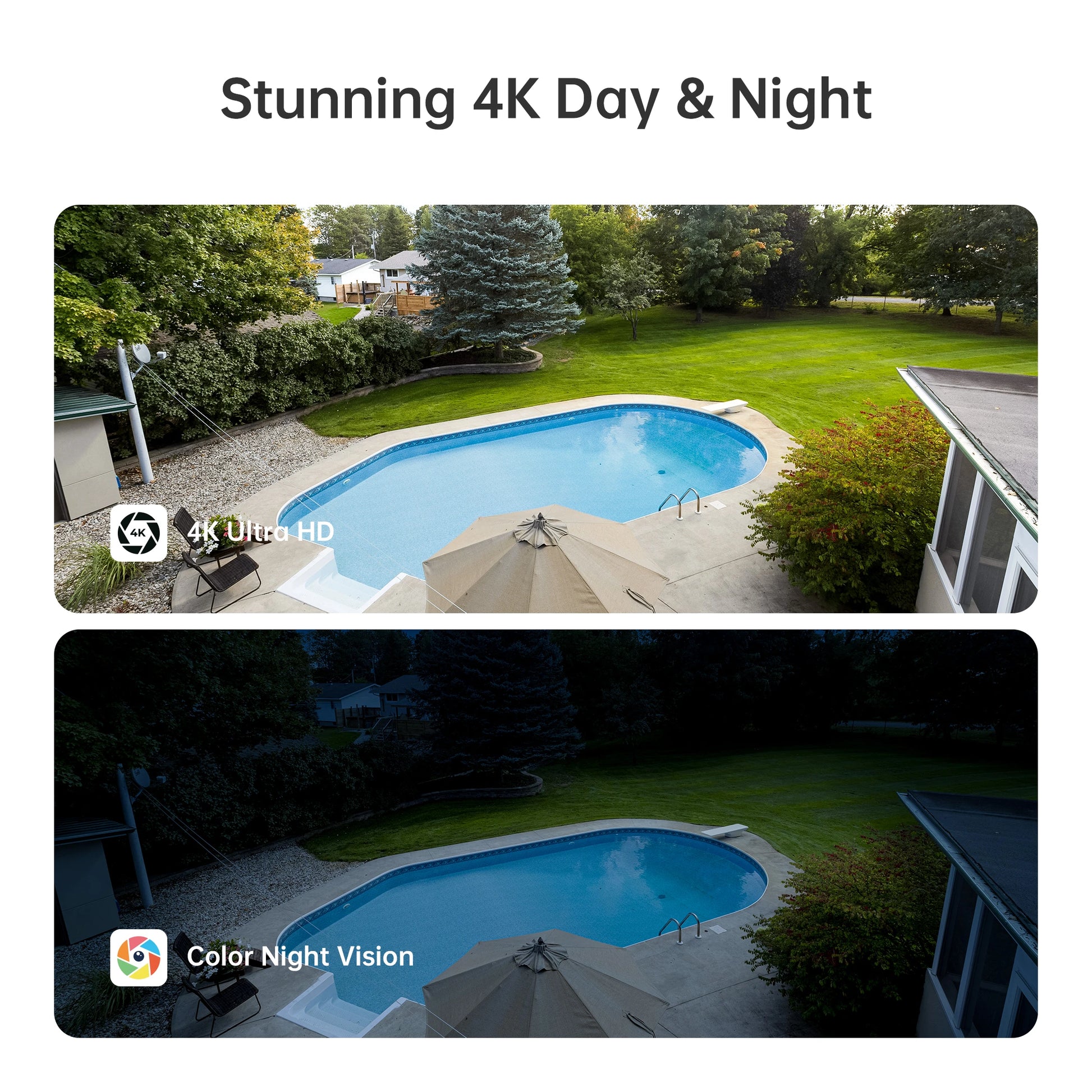 CYVIO 4K Wireless Battery & Solar Power Secuirty Camera with 16GB microSD Card