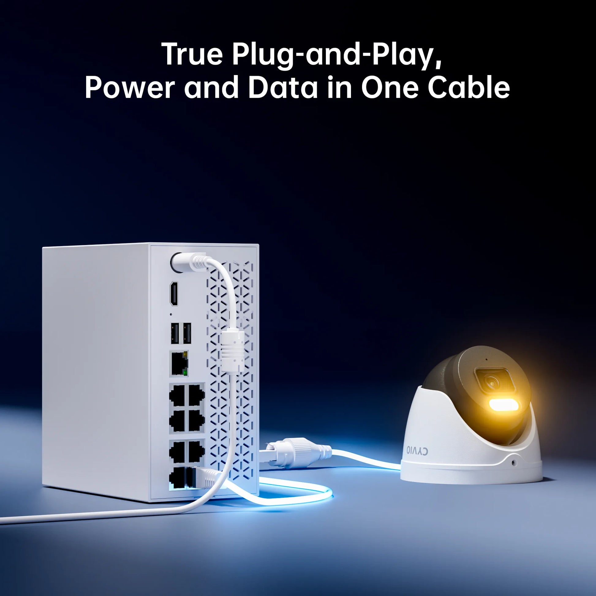 N2834D 4K Ultra HD Full Color Night Vision Ultra HD PoE Security System – 8CH 4 Cameras with 2TB HDD
