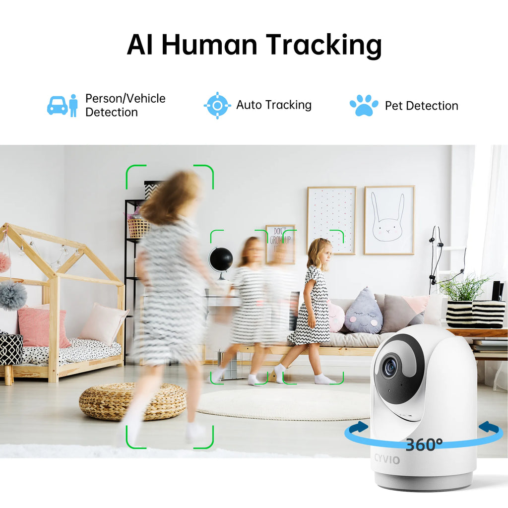 C2 5MP 360°  PTZ Wi-Fi Indoor Security  Camera with Human Tracking