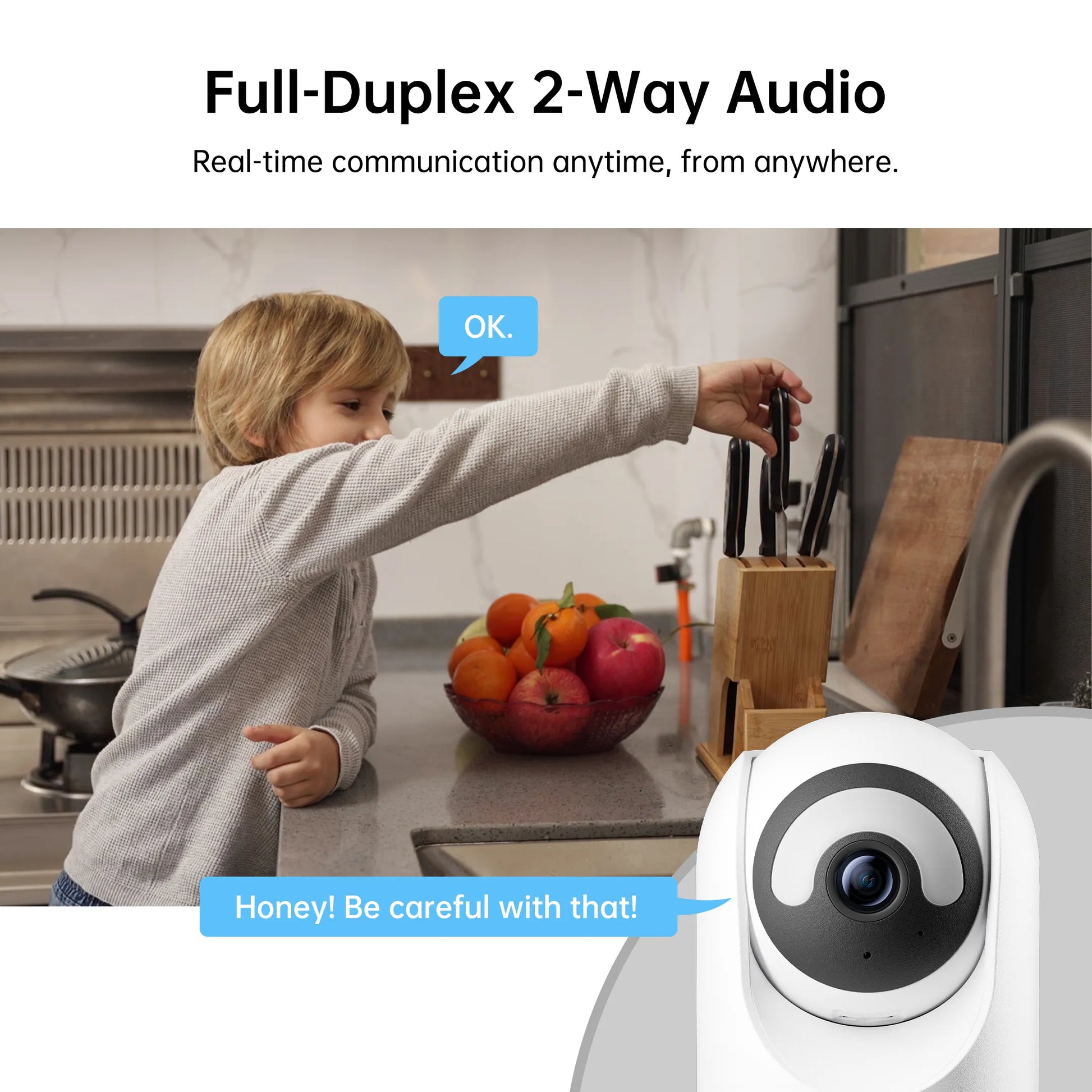 C2 5MP 360°  PTZ Wi-Fi Indoor Security  Camera with Human Tracking